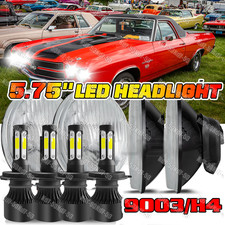 4pcs 5.755-34 Round Led Headlights Hilo Beam For Chevy El Camino Corvette 4pcs 5.755-34 Round Led Headlights Hilo Beam For Chevy El Camino Corvette