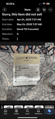 Lotto di 2 federe per cuscini LUCKY BRAND Boho Cottage chiusura cravatta king size 20” x 36” - Foto 8 di 8