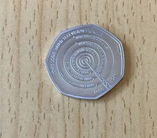 John Logie Baird 2021 Fifty Pence Coin, Uncirculated,