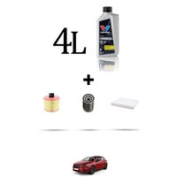 Hoffcar Wartungsset 3 Filter Und 4L ÖL FüR Opel Astra K 1.0 77KW Ab 2015