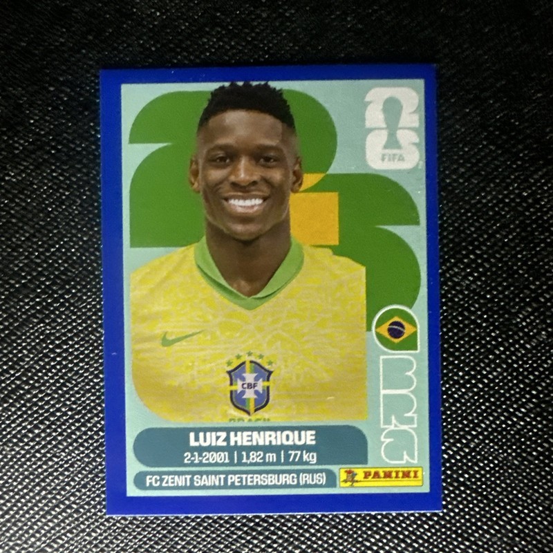 2026 Panini FIFA World Cup Stickers Luiz Henrique #BRA12 Blue Brazil