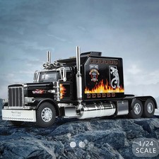 1:24 Scale Peterbilt 389 Tractor Trailer Play Toy Truck Vehicle for Kids