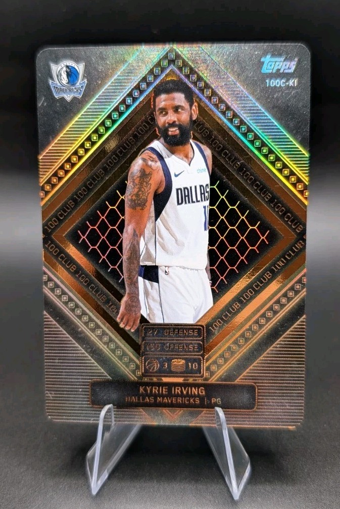 2025-26 Topps Match Attax - Kyrie Irving 100 Club Mavericks - RARE (1:10 Packs)