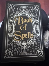 Book Purse Spirit Tarot Book of Spells Witch Witchcraft Black Bag New NWOT