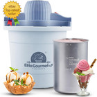 4Qt Electric Ice Cream Maker EIM350 Delicious Homemade Ice Cream, Gelato, Sorbet
