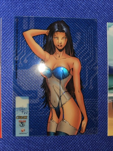 🔥 Cyber Force Over Heat OH2 Cyblade Trading Card RARE Top Cow Philip Tan 1996 - Picture 2 of 8
