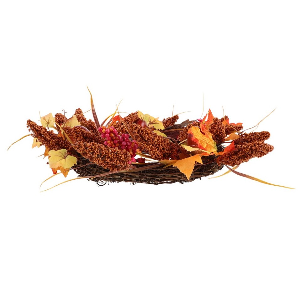 Ghirlanda autunnale di, decorazioni autunnali, ghirlanda per porta d' ingresso, decorazione per esterni, fiori artificiali, decorazioni per feste autunnali per il Ringraziamento