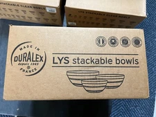 Duralex 9 PC Lys Stackable Clear Bowls 0200 0080576020015 100009