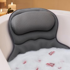New Bath Pillow, Luxury Pillows for Tub, Relaxing Bathtub Head and Neck Support