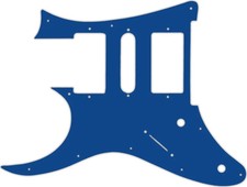 WD Custom Pickguard For Left Hand Ibanez 2009 RG350DX #08 Blue/White/Blue