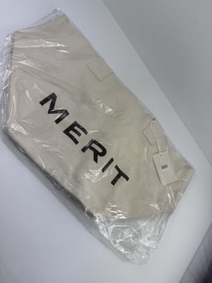 Merit Beauty THE EVERYTHING BAG Canvas Tote MakeUp Bag