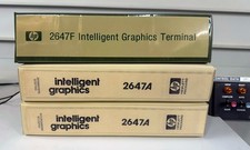 Original HP 2647F  2647A intelligent graphics terminal manuals and software