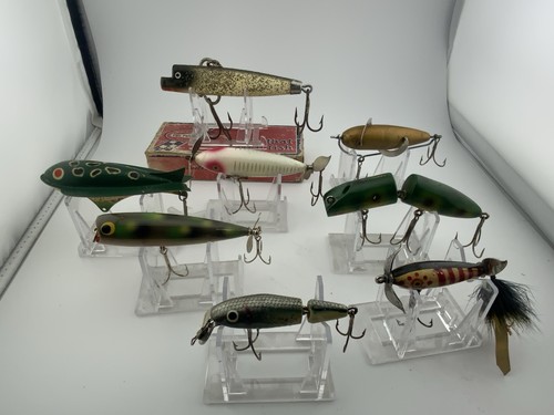 Leurre Plastique Heddon Rétro Leurre De Pêche Vintage Heddon Super Sonic Jaune Transparent Avec Reflets B 1138467
