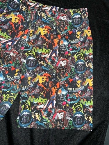 NEW Burton Analog Swim Trunks Mens 36 All Over Print Comic Phantom Shorts - Picture 5 of 7