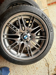ONE 18x8 BMW E39 M5 Style 65 Alloy Wheel & nearly new Tyre MPS4 2228950