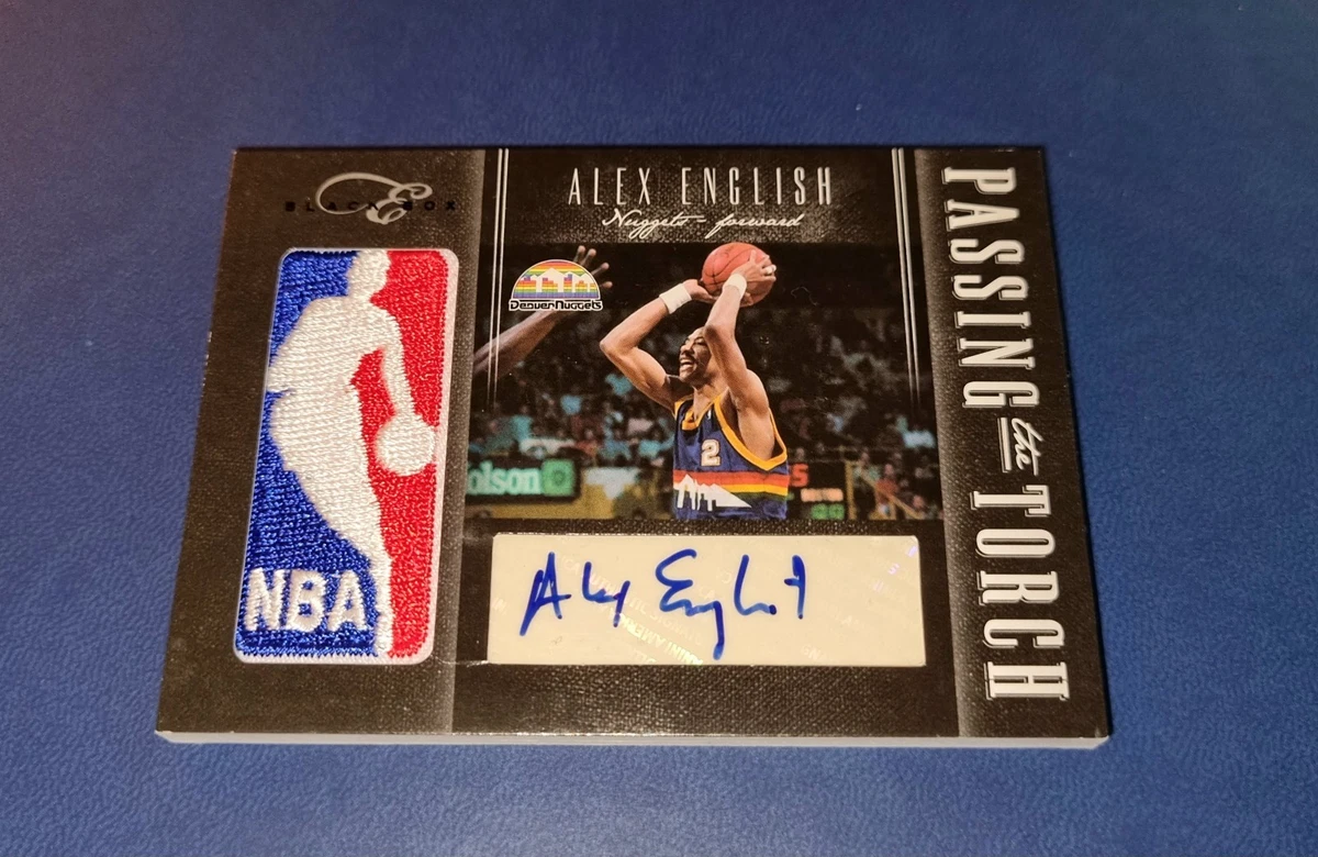 2011 Panini Black Box Passing The Torch Dual Auto Patch Alex English JR Smith