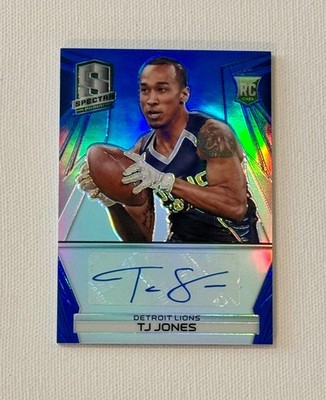 2014 Panini Spectra /49 BLUE PRIZM TJ Jones RC AUTO Notre Dame SP Autograph ‘14