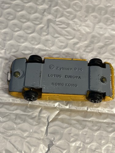 Zylmex Lotus Europa D36 Yellow Diecast USED VG Condition Hong Kong - Picture 9 of 10