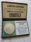 ⭐️GEM BU+++⭐️MORGAN DOLLAR⭐️COA⭐️COLLECTOR ⭐️ SCARCE⭐️WOW COIN⭐️