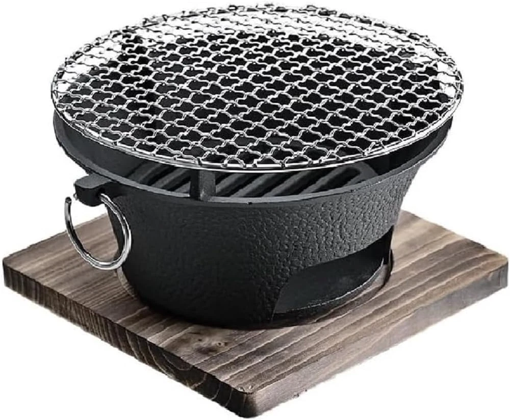 Compact Mini Charcoal Grill for Indoor/Outdoor BBQs, Camping & Picnics