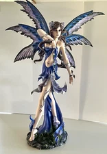 Les Alpes Large 28” Purple Fairy Statue w/ Removable Wings-Read Info, See Photos