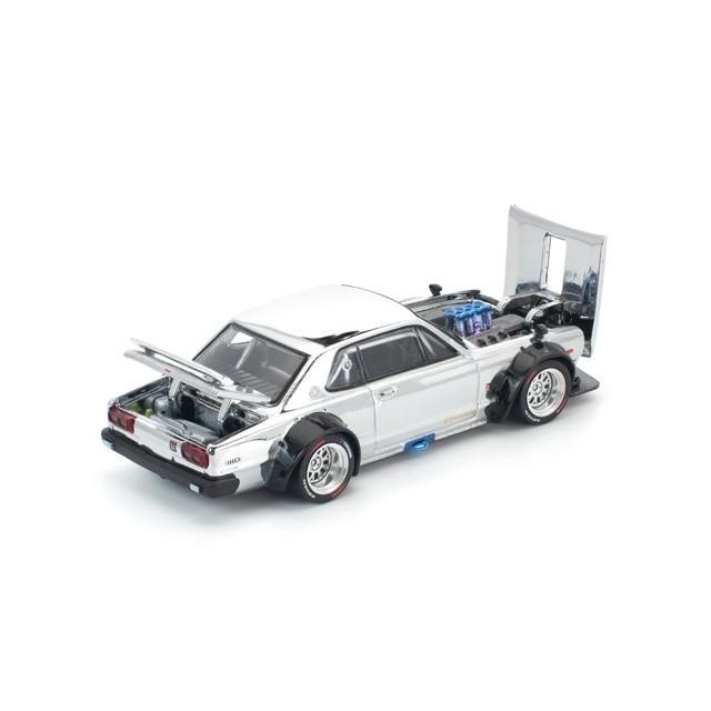 ジーティーアールフリーク SKYLINE GT-R V8 DRIFT (HAKOSUKA) METALLIC SILVER POP RACE x