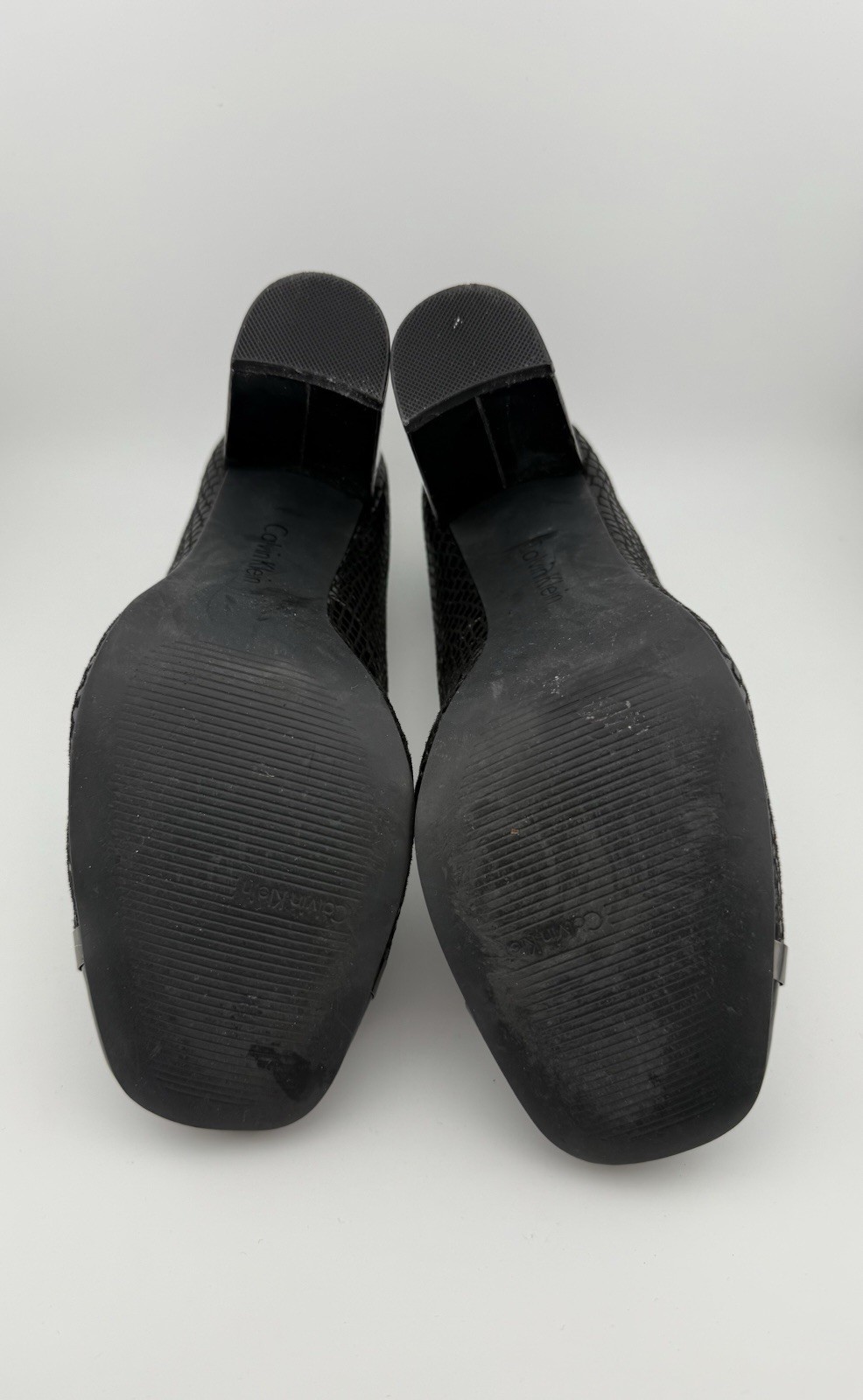 Blaine Two Tone Black Snake Print/Patent Pumps 7.5 by Calvin Klein thumbnail 4