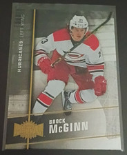 2015-16 Fleer Showcase Metal Universe Brock McGinn Carolina Hurricanes 