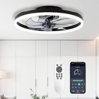 STERREN 20" Bladeless Ceiling Fan with Light, Remote & APP, Flush Mount