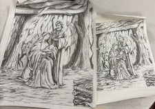 Artex Stamped On Fabric Paint Project Nativity Scene(Pre-Shaded)  NEW