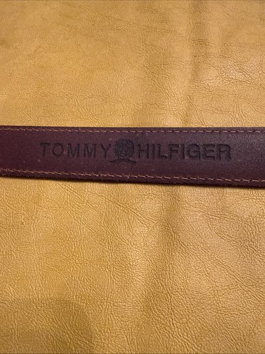 Tommy Hilfiger Ringschlaufe Messing und honigbraun Leder schwer massiv Messingschnalle - Bild 11 von 11
