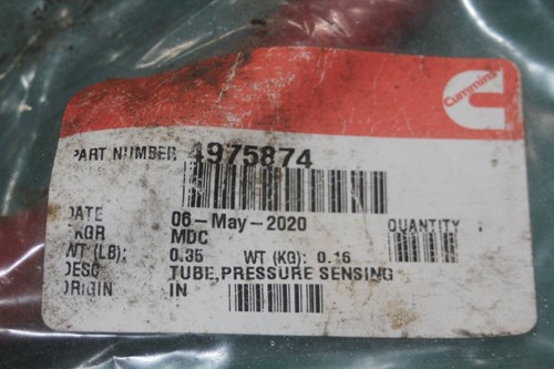 Cummins Pressure Sensing Tube 4975874 - Imagen 2 de 6