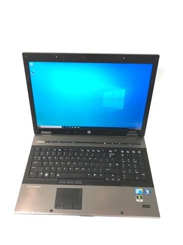 HP EliteBook 8740w 17" Core i7 640M 2.80GHz 8GB RAM 256GB SSD Win 10 Pro - Picture 1 of 8