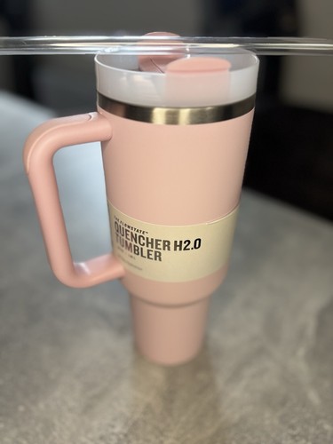 Stanley Quencher H2.0 Flowstate 40oz /1,18 l Becher mit Strohhalm und Box Pink - Bild 2 von 6