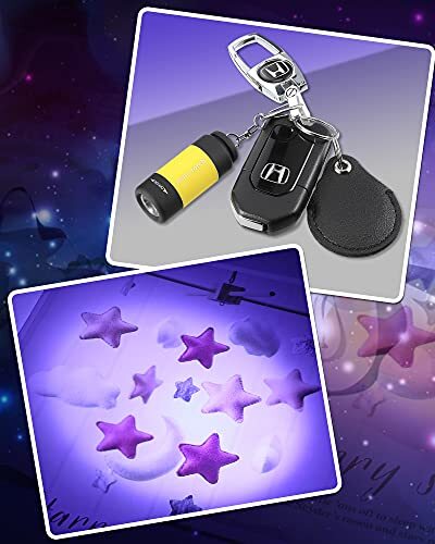 24 Pcs Mini Flashlight Keychain Small Colorful LED USB Pocket Travel - Picture 5 of 8
