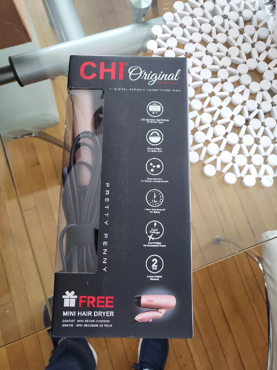 Chi travel hair dryer 2025 and flat iron set