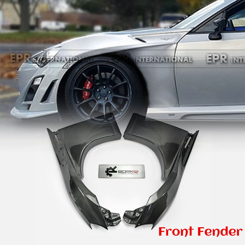 86/BRZ チョップドカーボン フロント50mmオーバーフェンダー VF Style Carbon For 2017+ Toyota BRZ FT86 GT86 FRS Front Wider