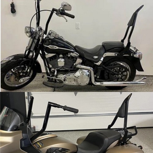 Respaldo de pasajero Sissy Bar desmontable con almohadilla para Harley Softail Breakout FXSB - Imagen 4 de 14