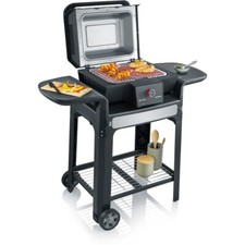Severin PG 8107 BBQ Grill Tisch- und Stand-Grill schwarz/silber