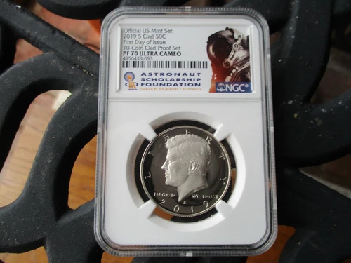 2019-S KENNEDY CLAD PROOF 50c FDI From 10-Coin Clad Set NGC PF70 UCAM