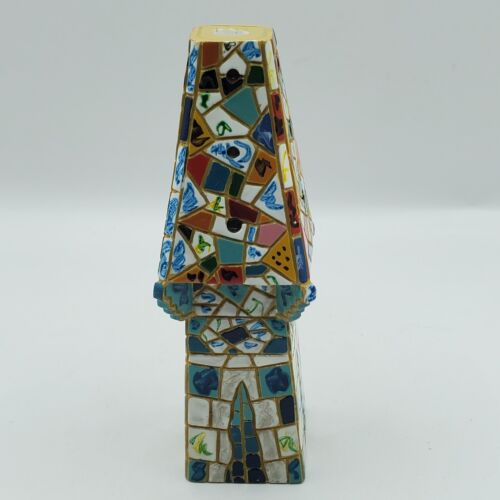 Antoni Gaudi Mosaic Chimney Figurine Paperweight Palau Guell Handpainted - Picture 3 of 6