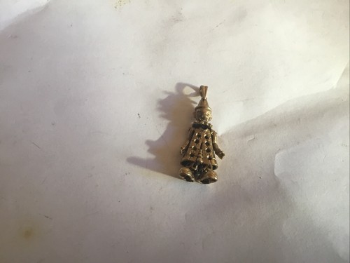Vintage 9ct Gold Clown Pendant