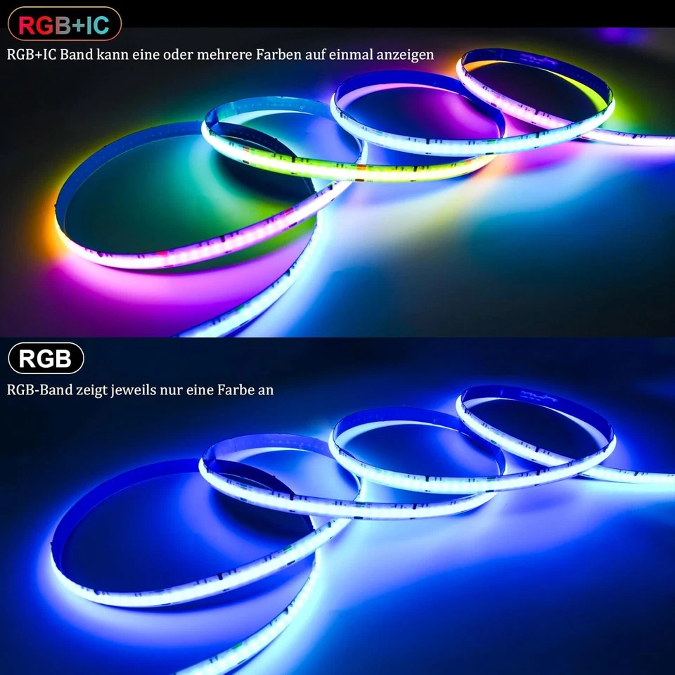 5-20m WIFI IC WS2811 COB RGB LED Streifen Stripe Dimmar Adressierbare 12V Band  - Bild 4 von 4