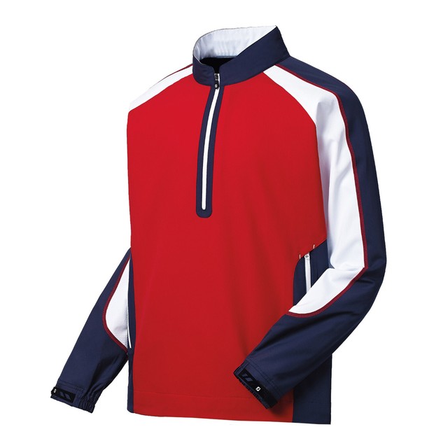 FootJoy Golf 2020 Long Sleeve Sport Windshirt Red/White/Navy SIZE