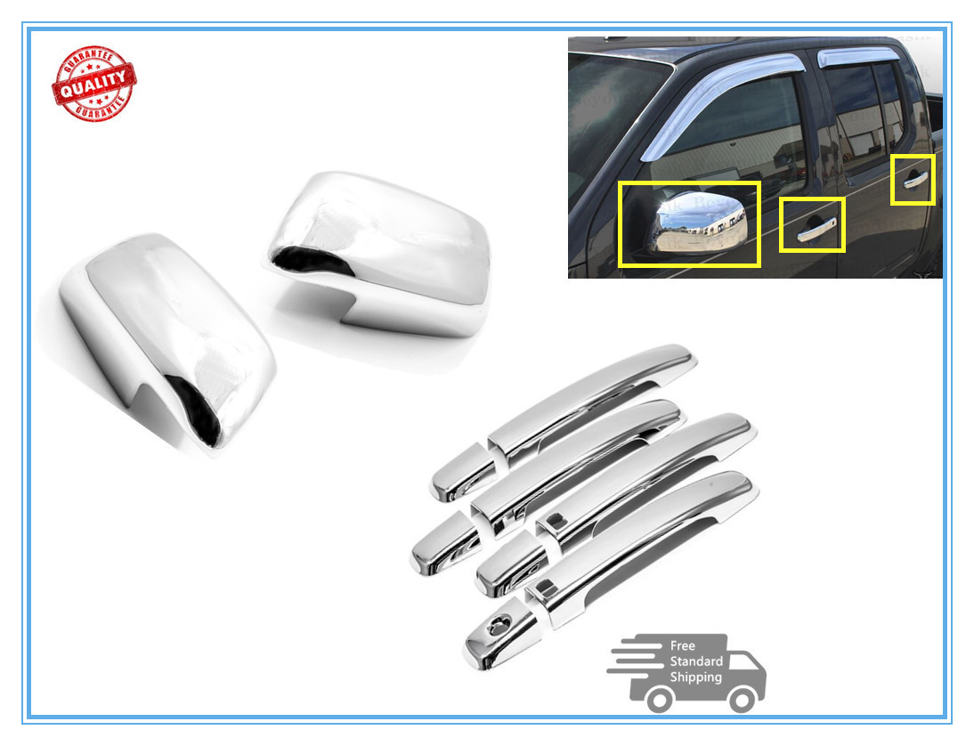 For 20052017 Nissan Frontier Chrome Door Handle+Mirror Cover Covers eBay