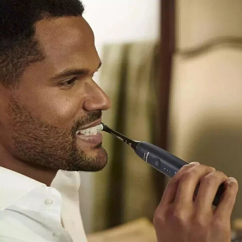 Philips Sonicare C3 Optimal Premium Plaque Bürstenköpfe HX9044 4/8x Schwarz Weiß - Foto 8 di 37