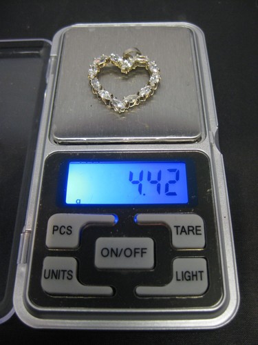 Colgante de plata de ley 925 en forma de corazón - Imagen 7 de 7