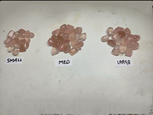 Natural Rose Quartz Tumbles - Healing Crystals for Love and Harmony 50g LOT - Picture 8 of 10