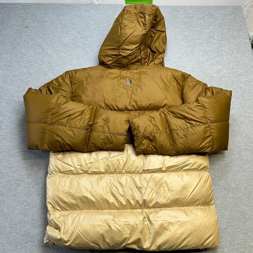 Marmot Jacket Mens Large Guides Down Hoody Brown Beige Insulated Puffer Coat NEW - Picture 10 of 14