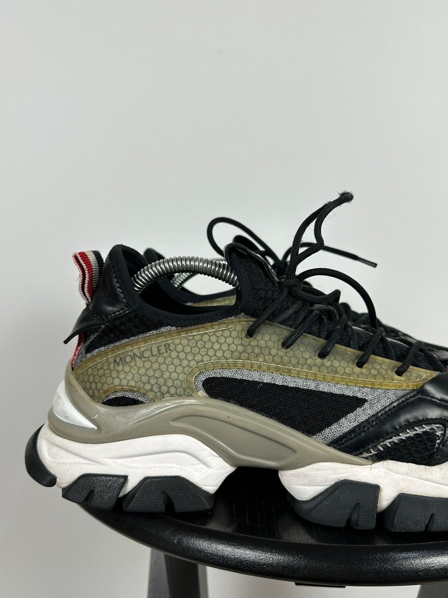 Men's Moncler Trevor Scarpa Leather Low Top Sneakers Size 42.5 | eBay